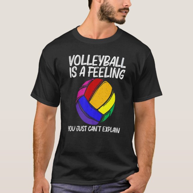 Volleyball For Men Women Volleyball Sport Player T-Shirt (Vorderseite)