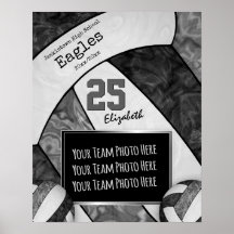 Volleyball-Foto der schwarzen Graumädchen