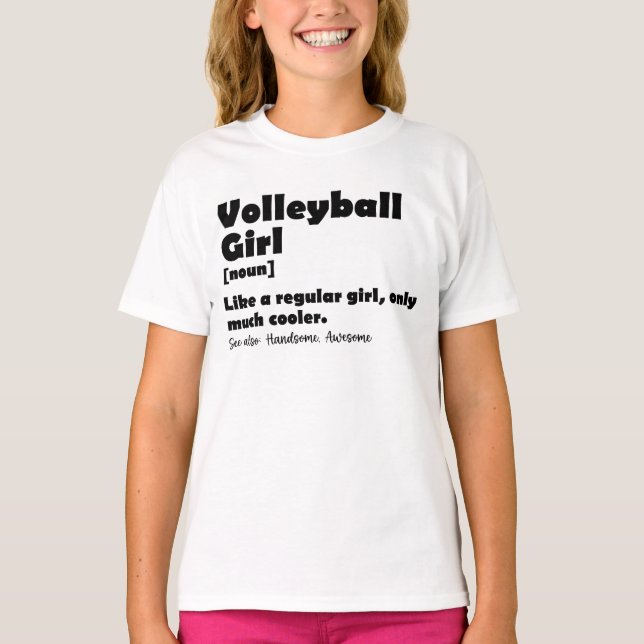Volleyball Funny Dictionary Definition T-Shirt (Vorderseite)