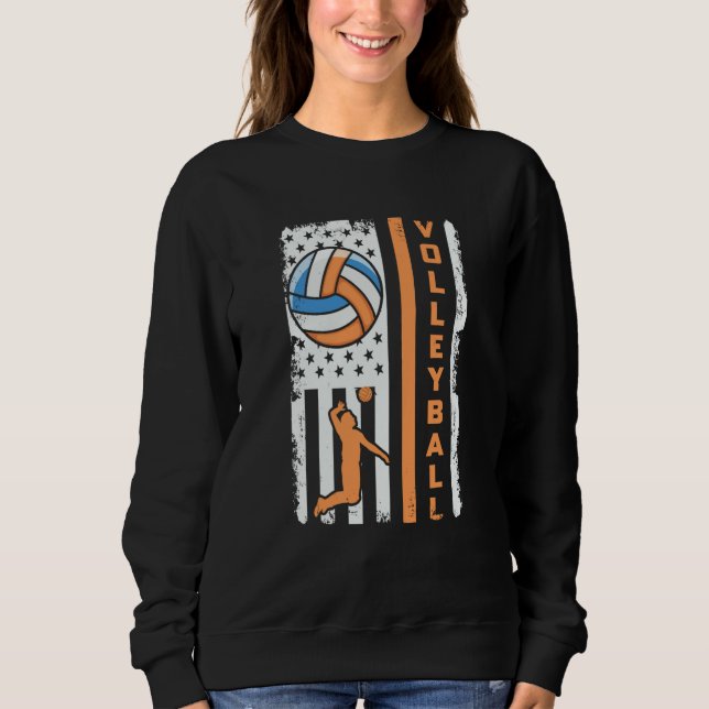 Volleyball für Männer & Frauen oder Trainer  9 Sweatshirt (Vorderseite)