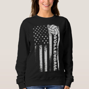 Volleyball für Männer - Frauen - Patriotische Athl Sweatshirt