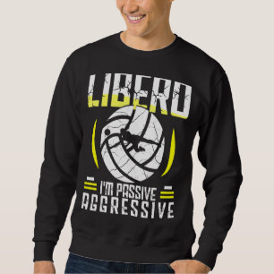 Volleyball für Männer und Frauen Volleyball Libero Sweatshirt