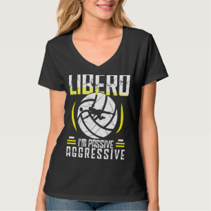 Volleyball für Männer und Frauen Volleyball Libero T-Shirt