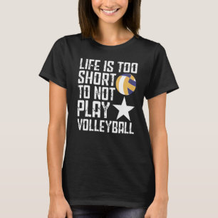 Volleyball für Männer und Frauen - Volleyball-Spie T-Shirt
