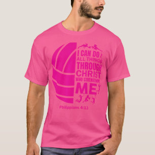 Volleyball für n Mädchen Lustiger Christlicher Chr T-Shirt