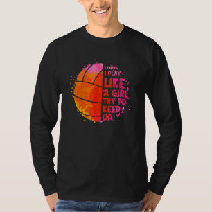 Volleyball für weibliche Mädchen Volleyball-Spiele T-Shirt