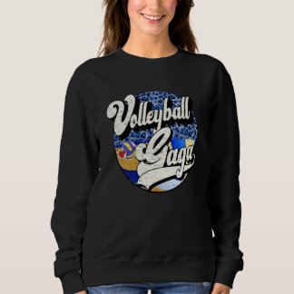 Volleyball Gaga Vintage Volleyball Familie passend Sweatshirt