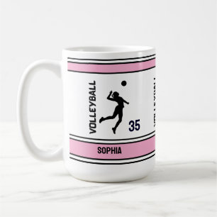 Volleyball Geburtstagsgeschenk, Volleyball Girl Pl Kaffeetasse