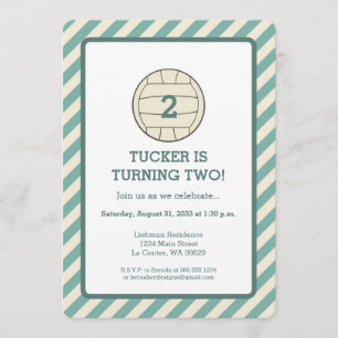 Volleyball Geburtstagsparty Einladung