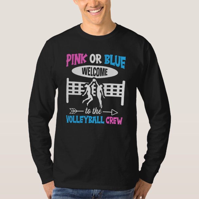 Volleyball Gender Reveal for a Volleyball   T-Shirt (Vorderseite)