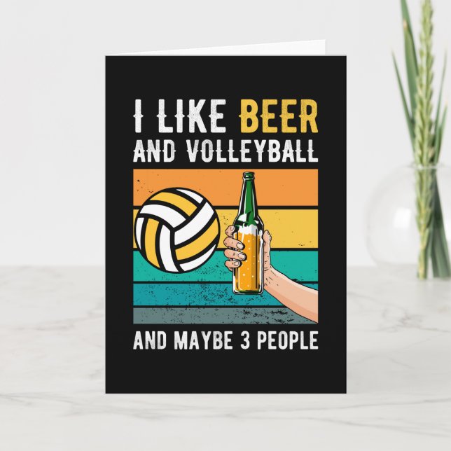 Volleyball-Geschenk Karte (Vorderseite)