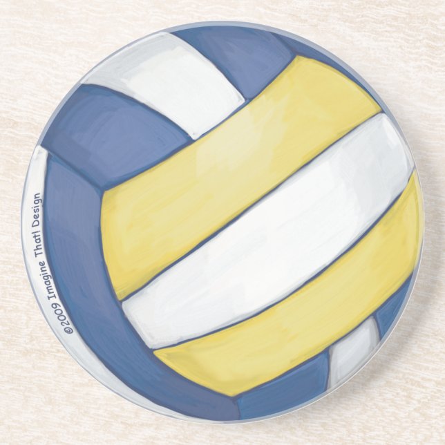 Volleyball Getränkeuntersetzer (Vorne)
