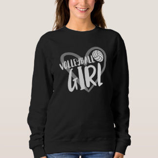 Volleyball Girl Heart 1 Sweatshirt