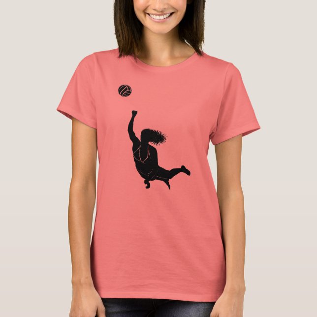 Volleyball Girl V T-Shirt (Vorderseite)