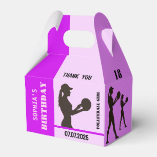 Volleyball Girl, Volleyball-Spielgeschenk, Geburts Geschenkschachtel
