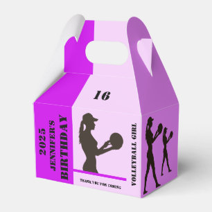Volleyball Girl, Volleyball-Spielgeschenk, Geburts Geschenkschachtel