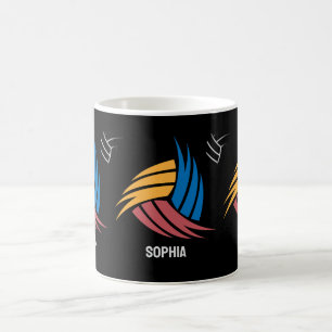 Volleyball Girl, Volleyball-Spielgeschenk, Geburts Kaffeetasse