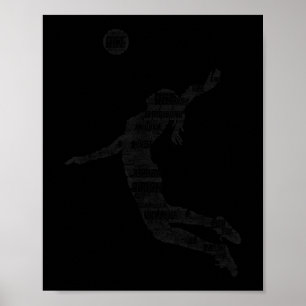 Volleyball Girl Women Youth Player 6 Poster
