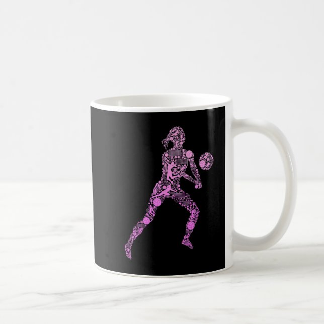 Volleyball Girl Women Youth Player 7 Kaffeetasse (Rechts)
