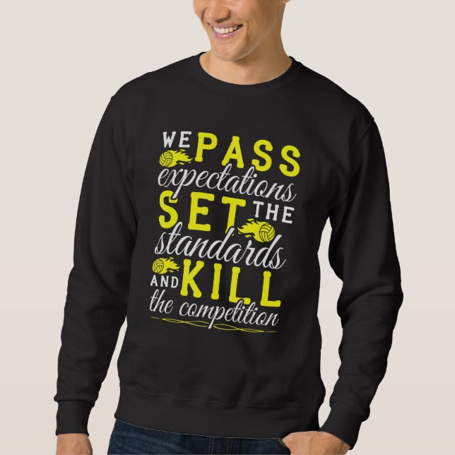 Volleyball Girls Team Sweatshirt (Vorderseite)