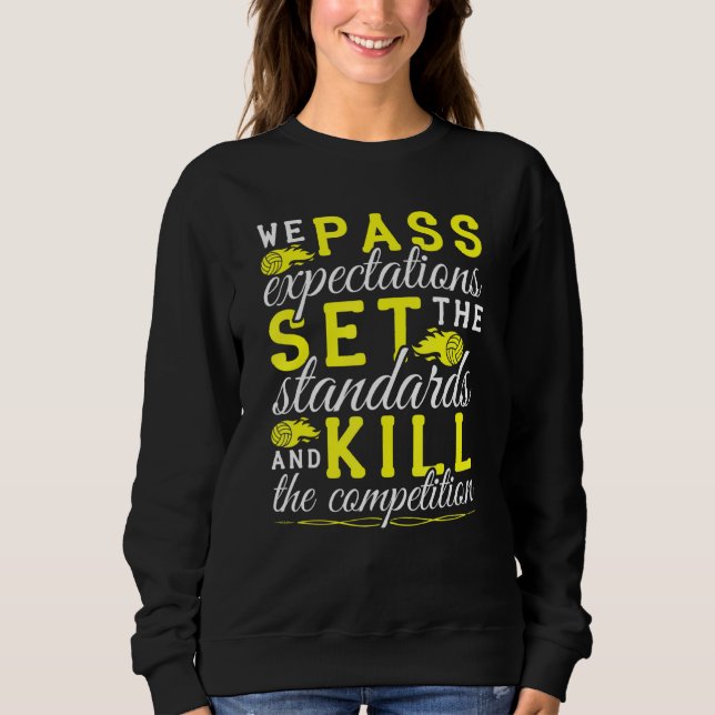 Volleyball Girls Team Sweatshirt (Vorderseite)