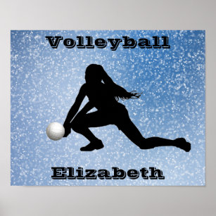 Volleyball Glam Poster