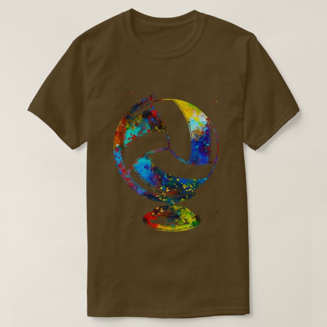 Volleyball Globe 1 T-Shirt (Design vorne)