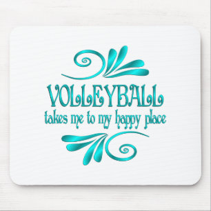 Volleyball-glücklicher Ort Mousepad