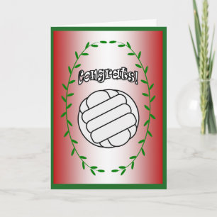 Volleyball - Glückwünsche! Karte