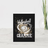 Volleyball Grammie Heart Volleyball Player