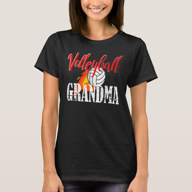 Volleyball Grandma Volleyball T-Shirt (Vorderseite)