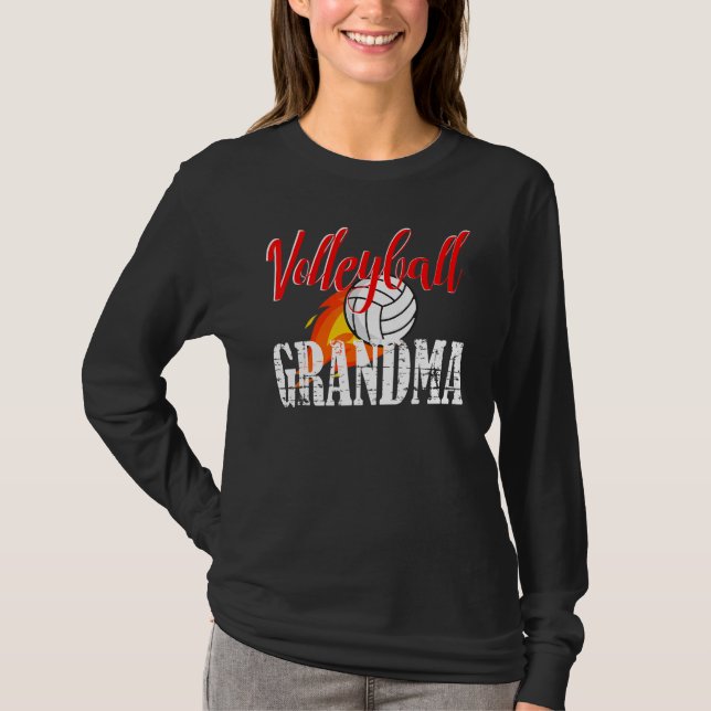 Volleyball Grandma Volleyball T-Shirt (Vorderseite)