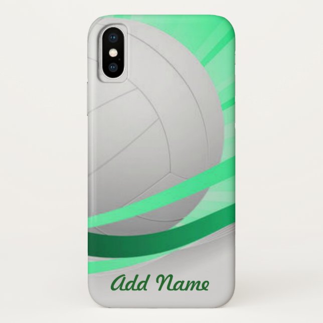 Volleyball Green Customalize Case-Mate iPhone Hülle (Rückseite)