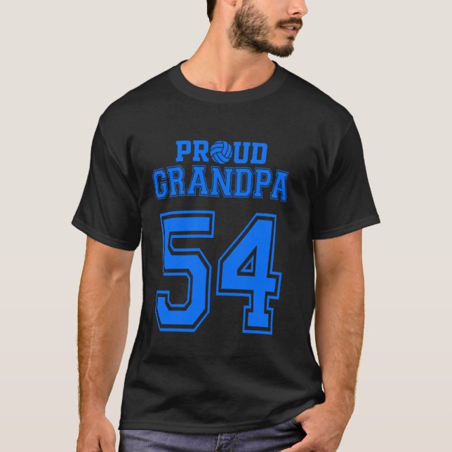Volleyball-Großmutter Nummer 54 B T-Shirt (Vorderseite)