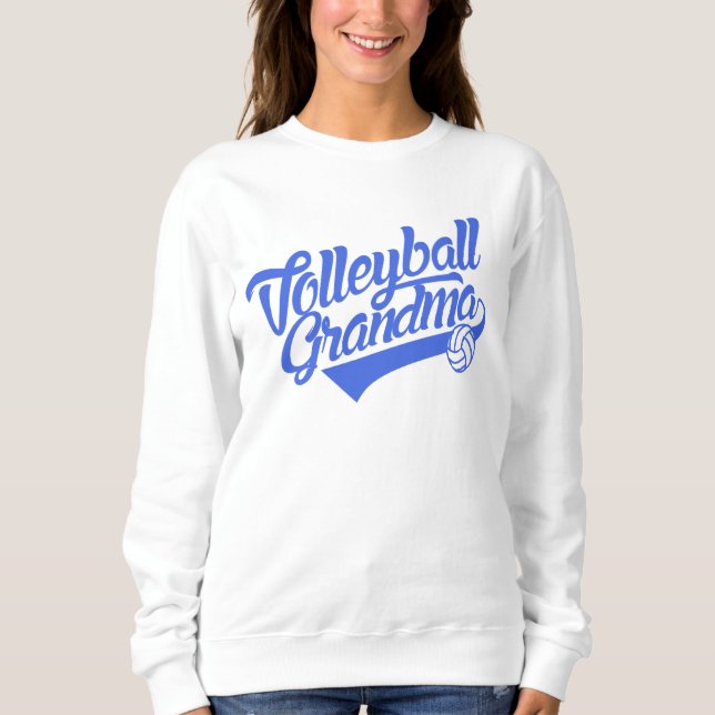 Volleyball-Großmutter Sweatshirt (Vorderseite)