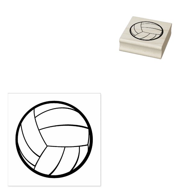 Volleyball Gummistempel (Stempel)