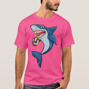 Volleyball Haie Liebe Tierliebhaber Funny Wo T-Shirt