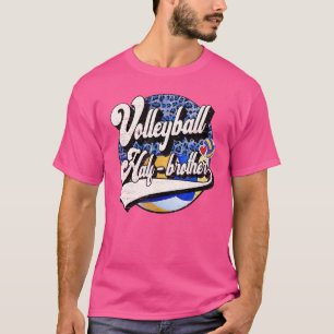 Volleyball Halbbruder Vintage Volleyball Familie T-Shirt