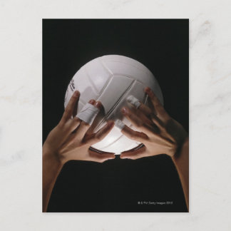 Volleyball-Hände Postkarte