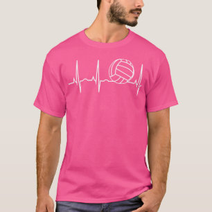 Volleyball Heartbea I Liebe Volleyball T-Shirt