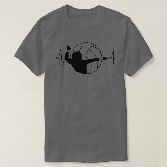 Volleyball Heartbeat 5 T-Shirt (Design vorne)