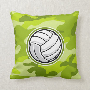 Volleyball; hellgrüne Camouflage, Tarnung Kissen