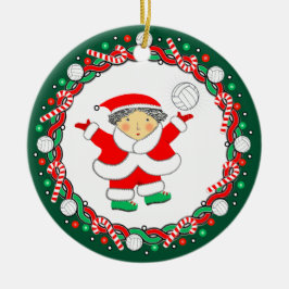 Volleyball Holiday Geschenk Keramik Ornament