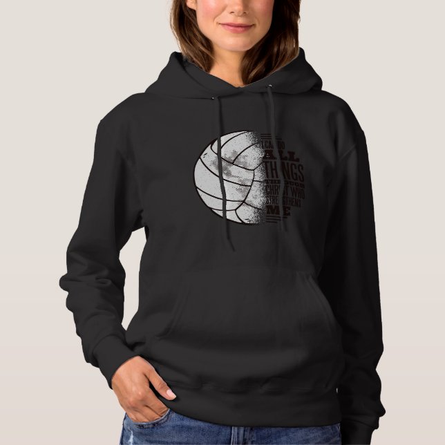 Volleyball Hoodie (Vorderseite)