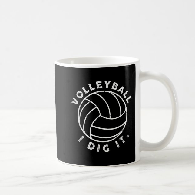 Volleyball I Dig It Fun  Kaffeetasse (Rechts)