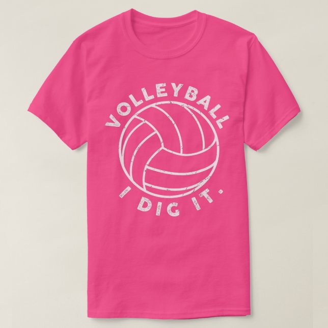 Volleyball I Dive It Funny T-Shirt (Design vorne)