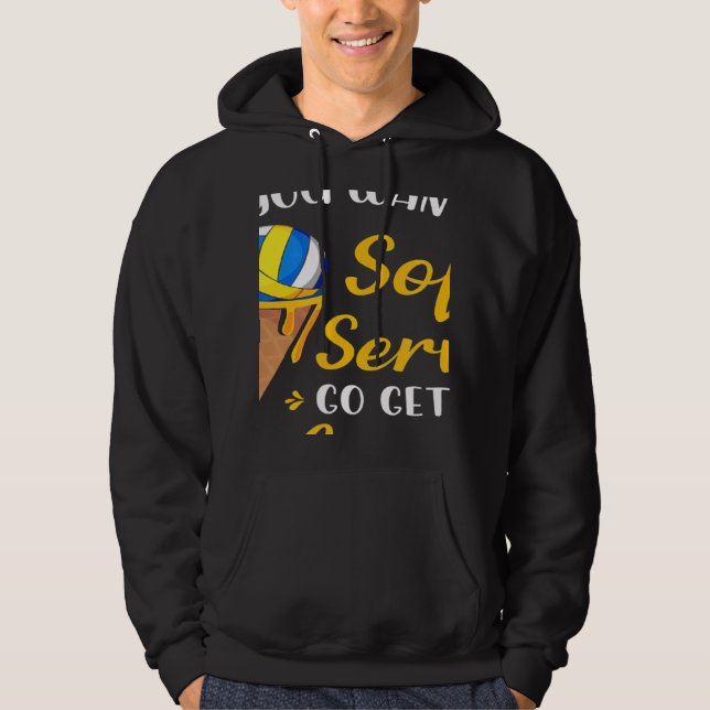 Volleyball If You Want A Soft Serve Ice Cream Men  Hoodie (Vorderseite)