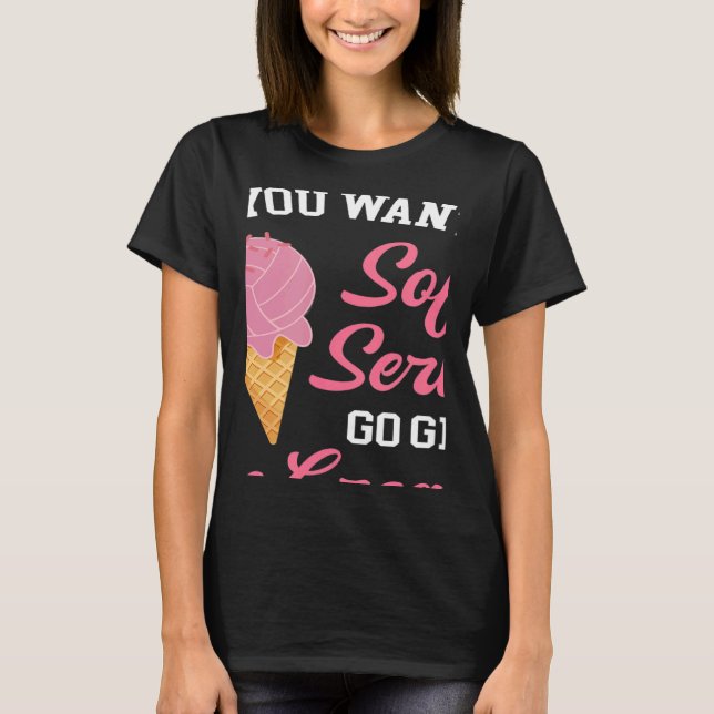 Volleyball If You Want A Soft Serve Ice Cream Men  T-Shirt (Vorderseite)