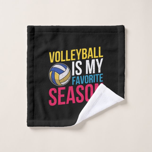 Volleyball Is My Favorite Season Waschlappen (Waschlappen)