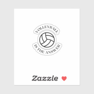 Volleyball ist die Antwort Aufkleber